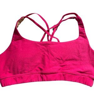 Bright Pink Lululemon Padded Sports Bra